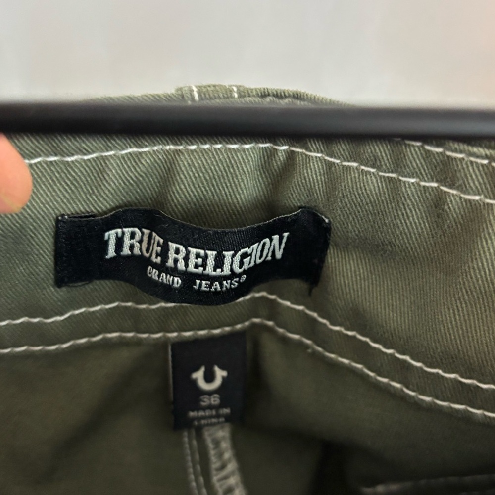 NWT True Religion Men's sz36 Kalamata Green Cargo Pants… - Picture 10 of 10